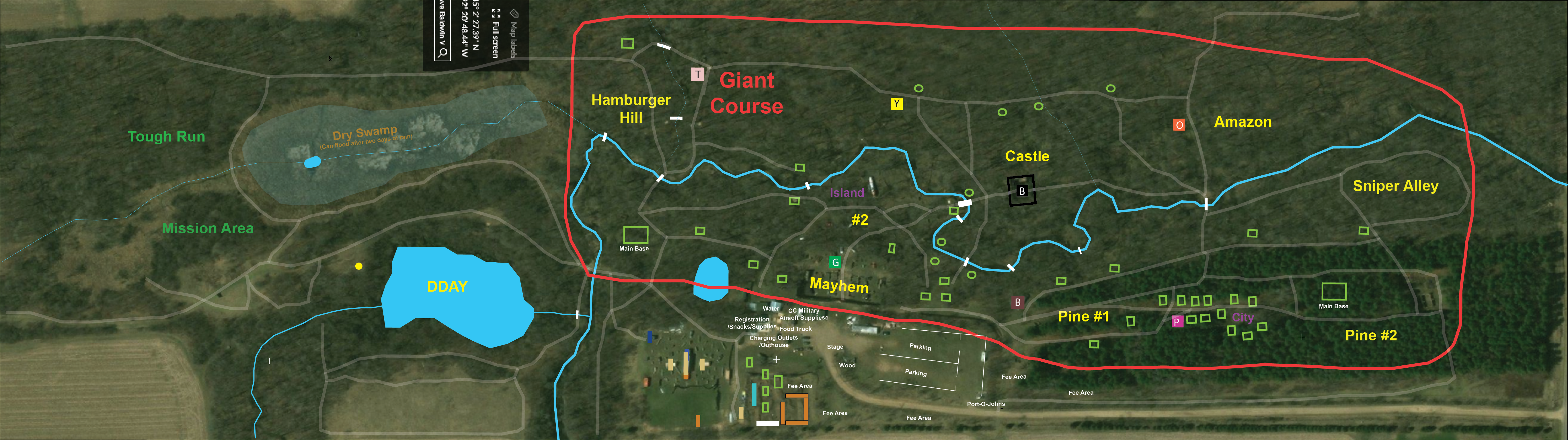 Giant Airsoft Game map